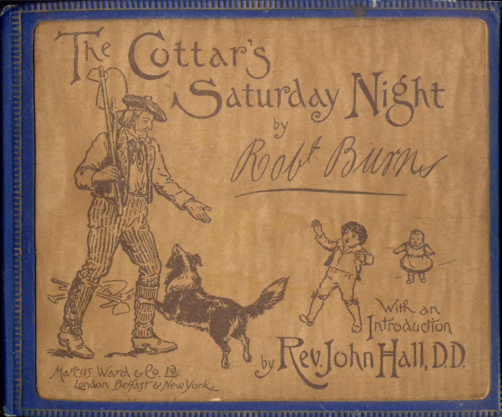 The Cottar’s Saturday Night by Robert Burns (HARDCOVER W/ NO DUST JACKET)