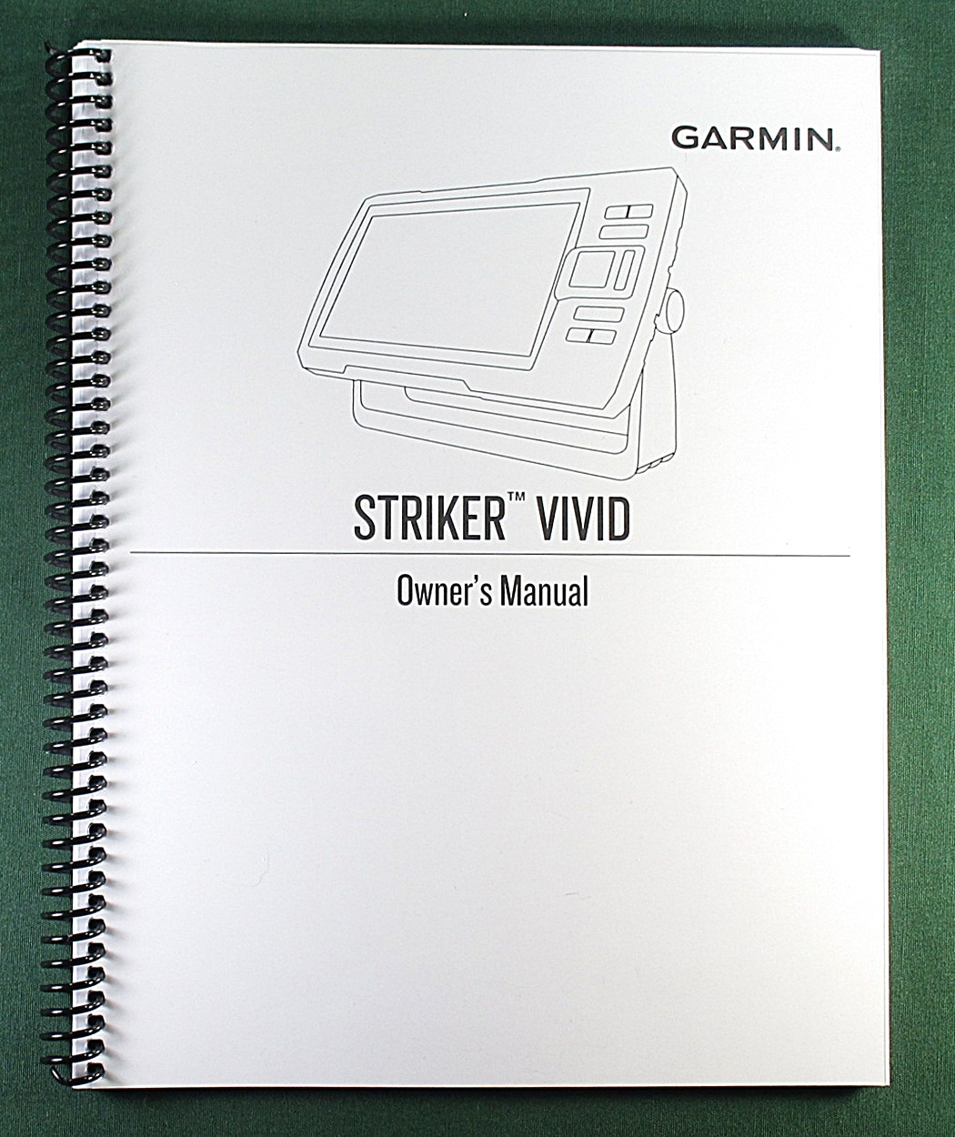 Garmin Striker Vivid 9SV Instruction Manual: Full Color 40 Pages & Clear Covers