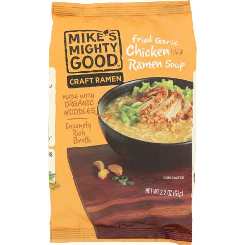Organic Fried Garlic Chicken Ramen 2.2 Oz By Mike’s Mighty Good