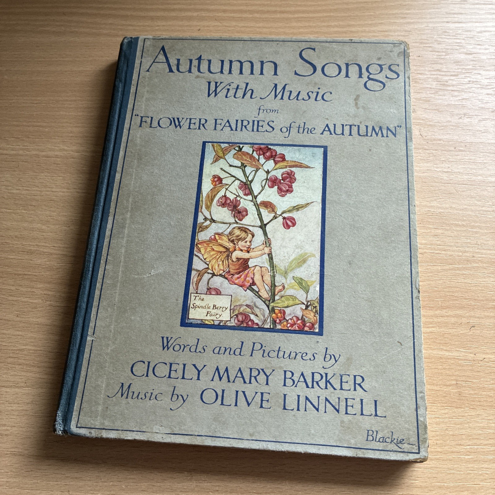 Autumn Songs With Music By Cicely Mary Barker. 1926 Original Vintage Hardback