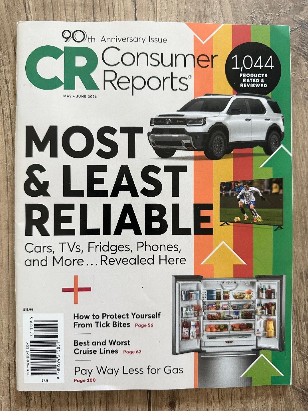 2026 AUTO & PRODUCTS Issue Buying Guide CONSUMER REPORTS Magazine 1,044 RATED