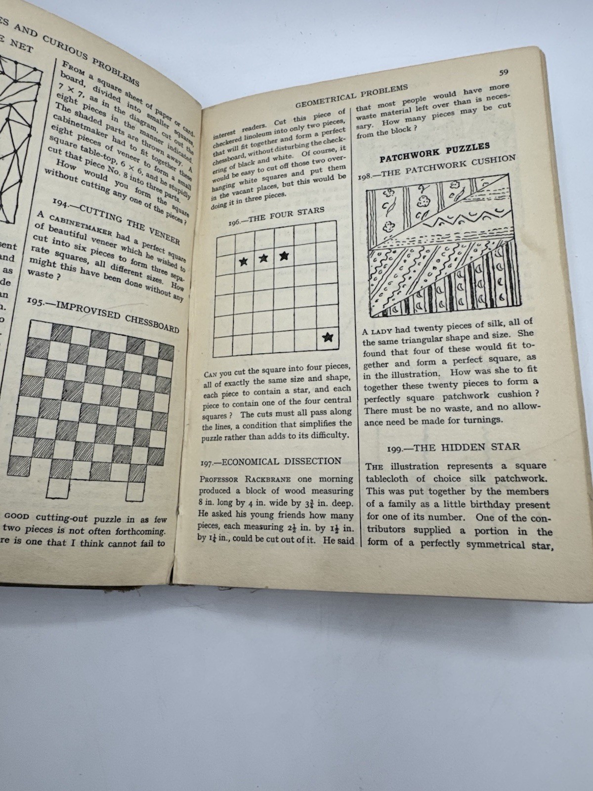 Puzzles and Curious Problems by Henry Ernest Dudeney HB Nelson 1931 Vintage