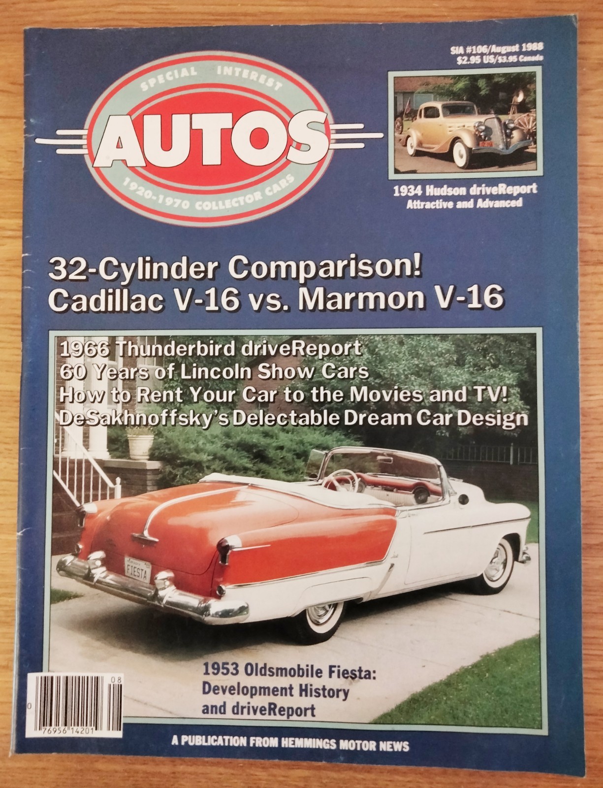 Hemmings Special Interest Autos #106 August 1988 – Cadillac V-16 vs Marmon V-16