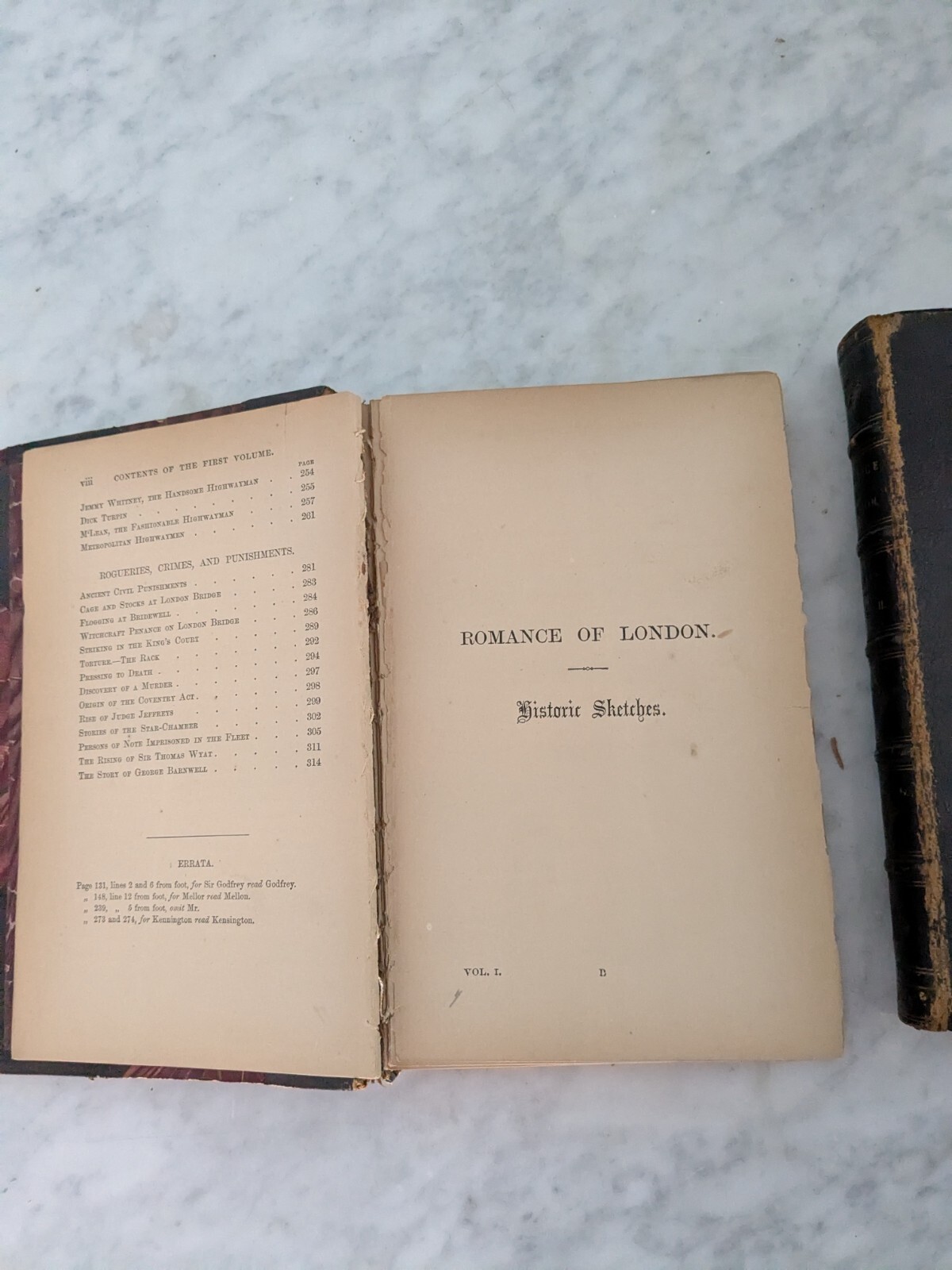 John Timbs ROMANCE OF LONDON 3 Volumes Richard Bentley London Original 1865