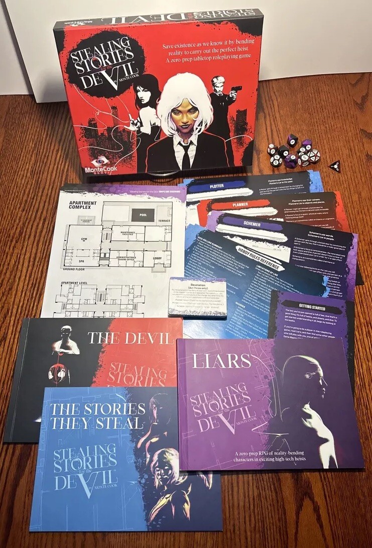 Stealing Stories for the Devil by Monte Cook Games New?