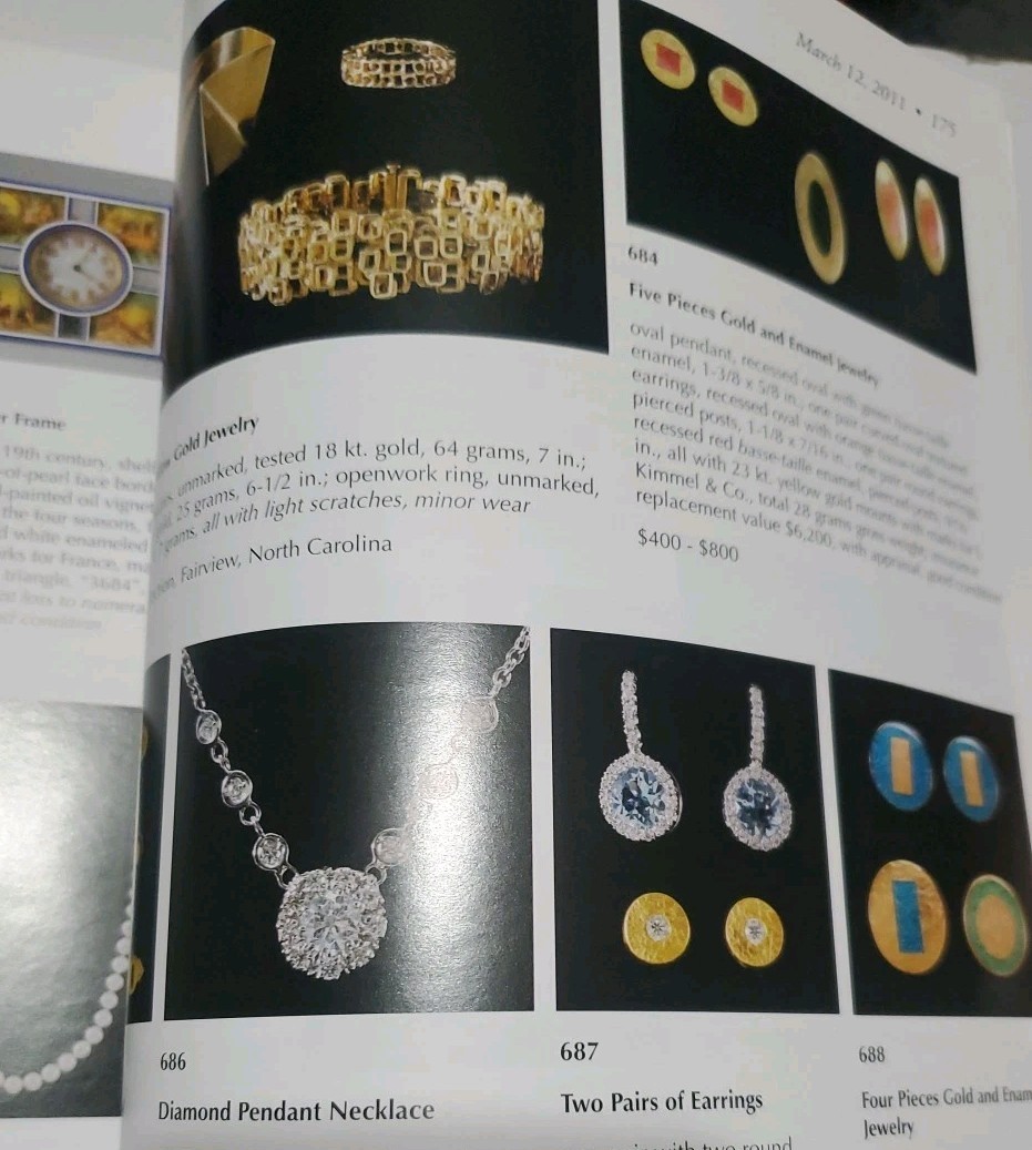 Brunk Auctions Catalog March 12 2011 Fine Art Silver Jade Jewelry Antiques Refer