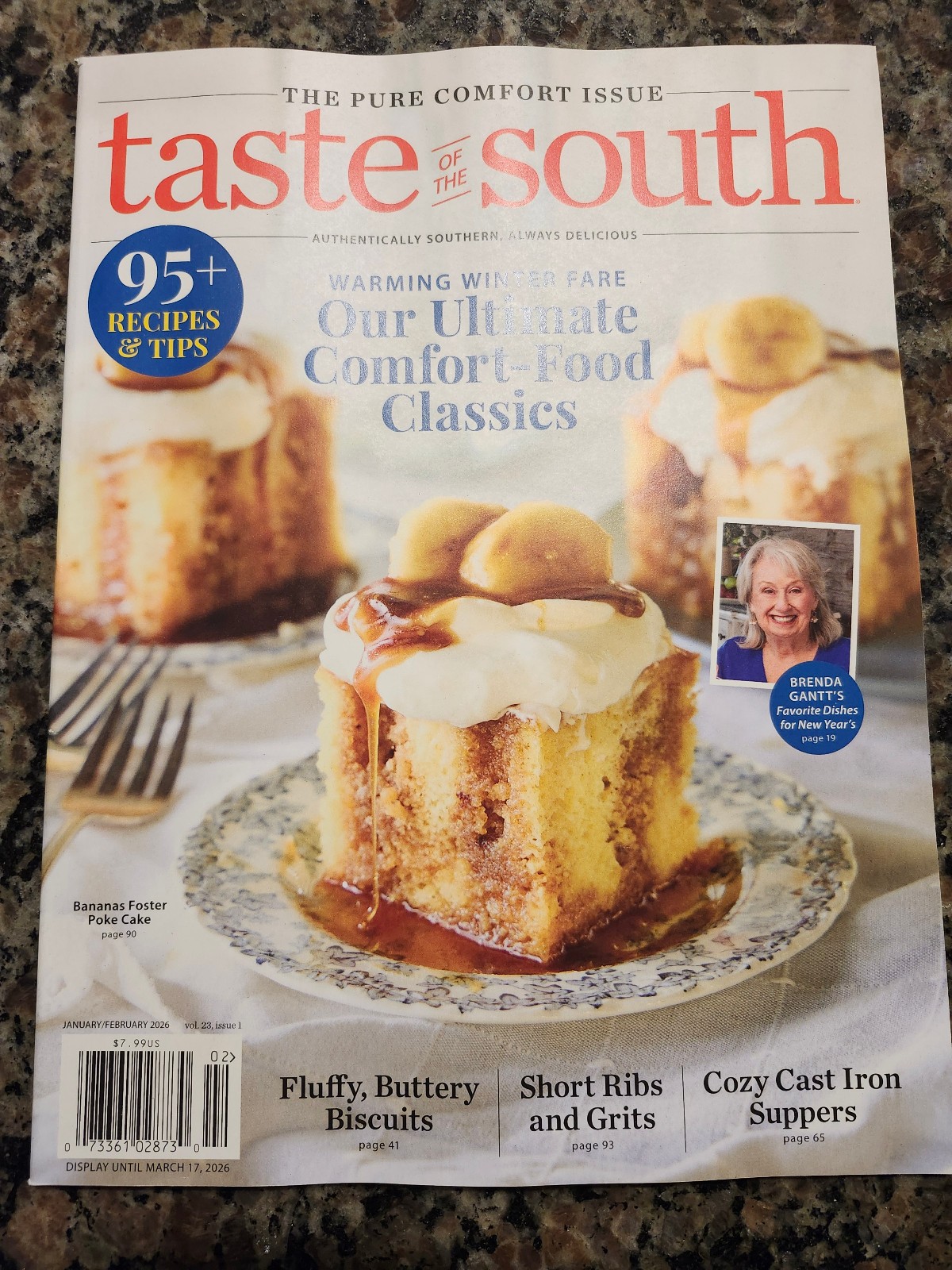 Taste of the South Magazine January / February 2026 Brenda Gantt