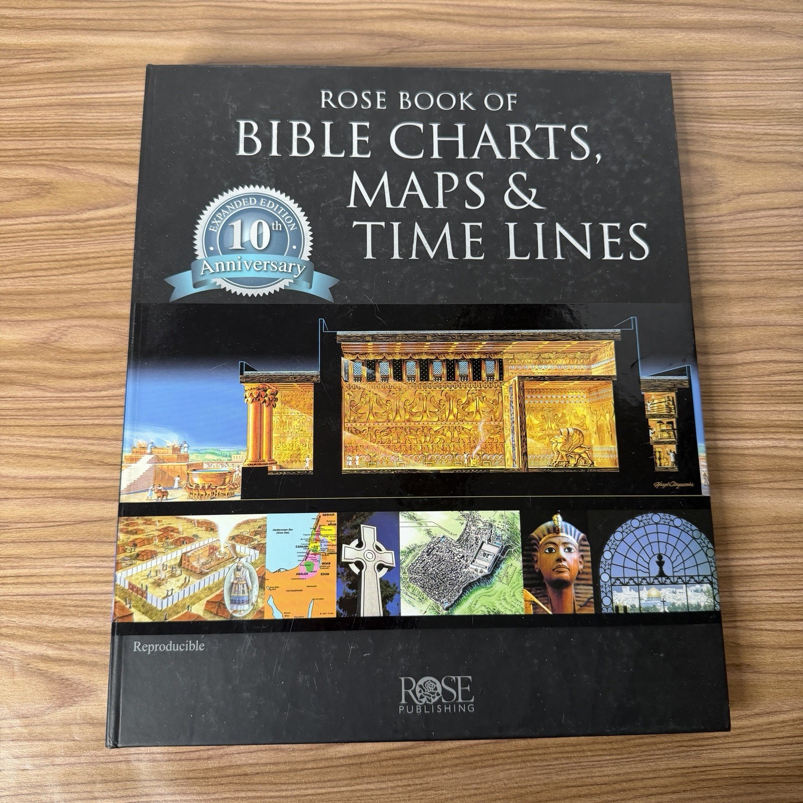 Rose Book of Bible Charts, Maps and Time Lines Full-Color Spiral Bound Foldout