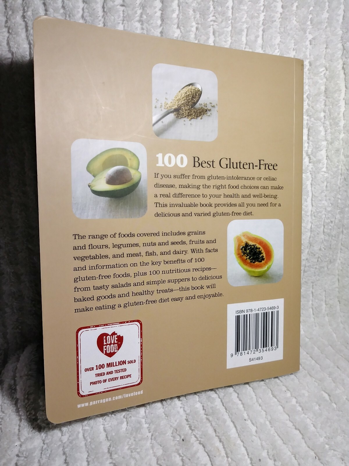 100 Best Gluten Free Cookbook Recipes Parragon Books Cooking Health PB 224 Pages