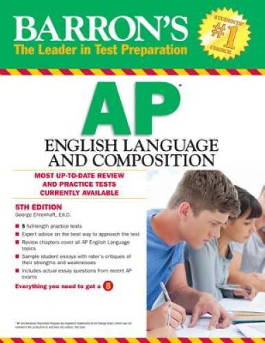 Barron’s AP English Language and Composition, 5th Edition (Barron’s AP En – GOOD