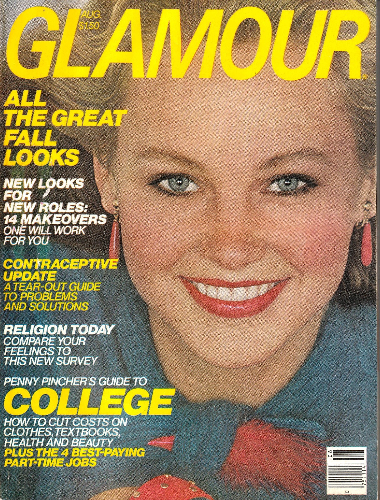 August 1979 Glamour Magazine Lisa Ryall Cover Bitten Knudson Kelly Emberg LN
