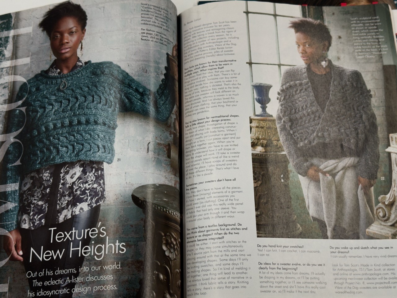 Vogue Knitting International Magazine: Early Fall, Fall, Holiday, Winter 2012