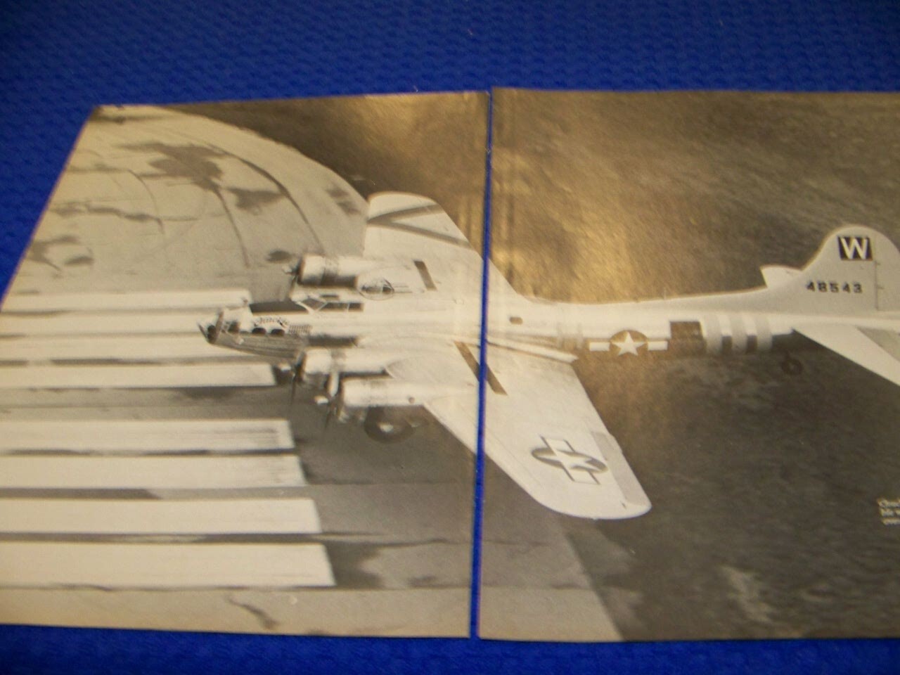 BOEING B-17 “CHUCKIE” S/N 44-8543 ..2-PAGE PHOTO PAGES…RARE! (936LL)