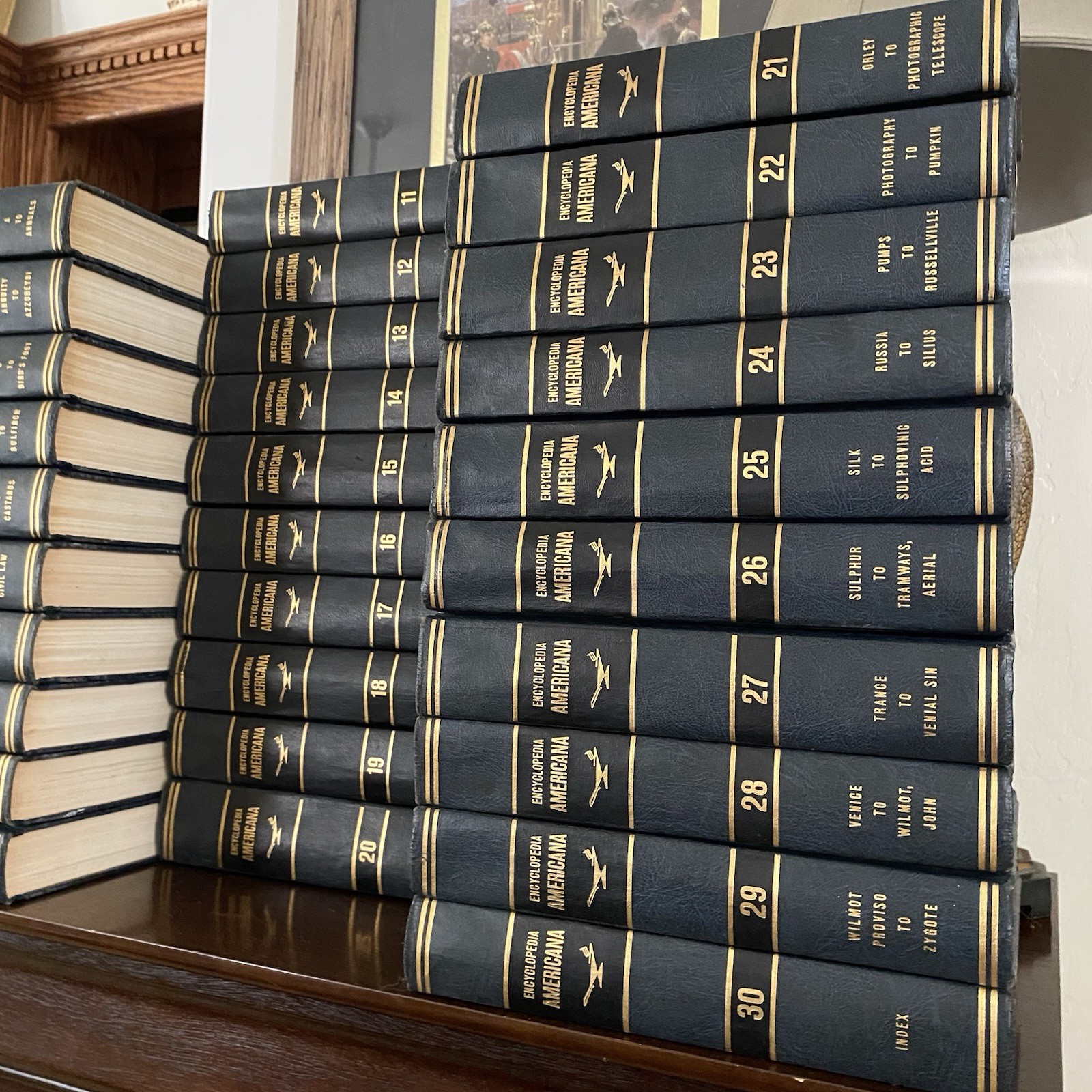 Encyclopedia Americana – International Edition 30 Volume Set Hardcover Vtg 1966