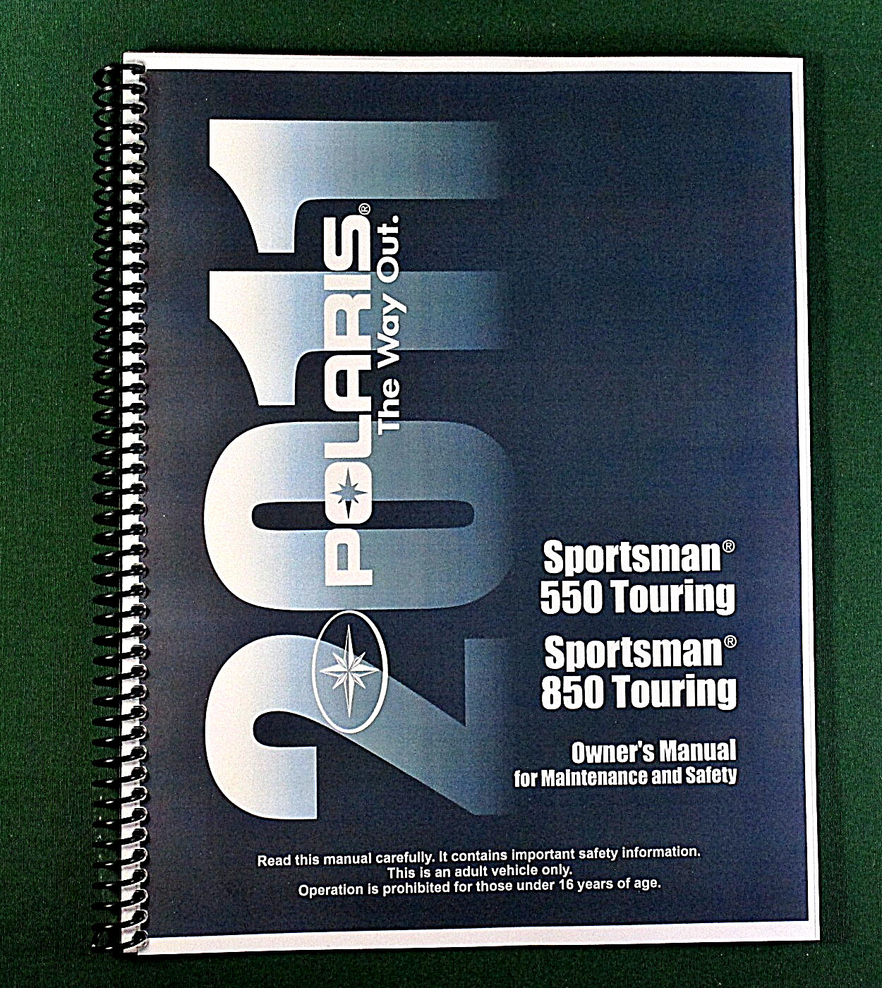 2011 Polaris Sportsman 550 Touring ATV Owner’s Manual: 153 Pages & Clear Covers!