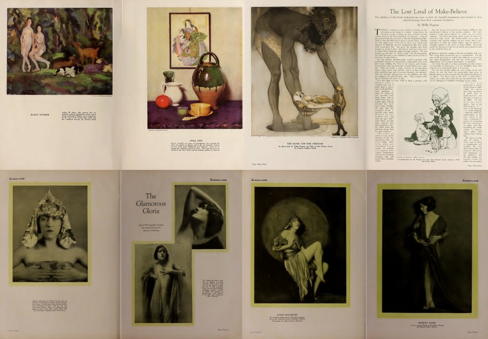 36 Old Issues of Shadowland – Art Dance Film Fashion Magazine (1919-1923) on USB