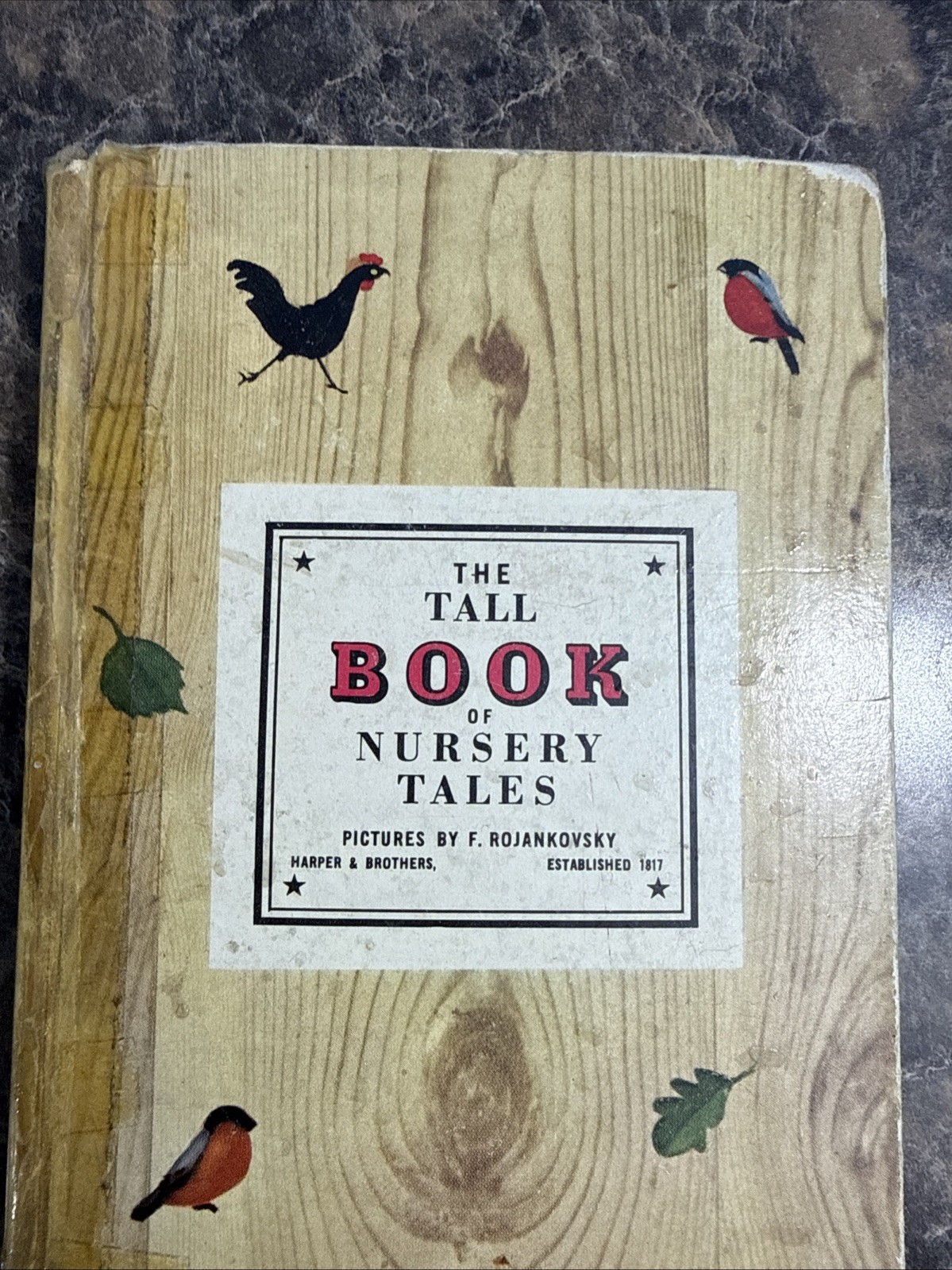 The Tall Book of Nursery Tales 1944 Hard Cover Vintage Book 120 Pages Acceptable