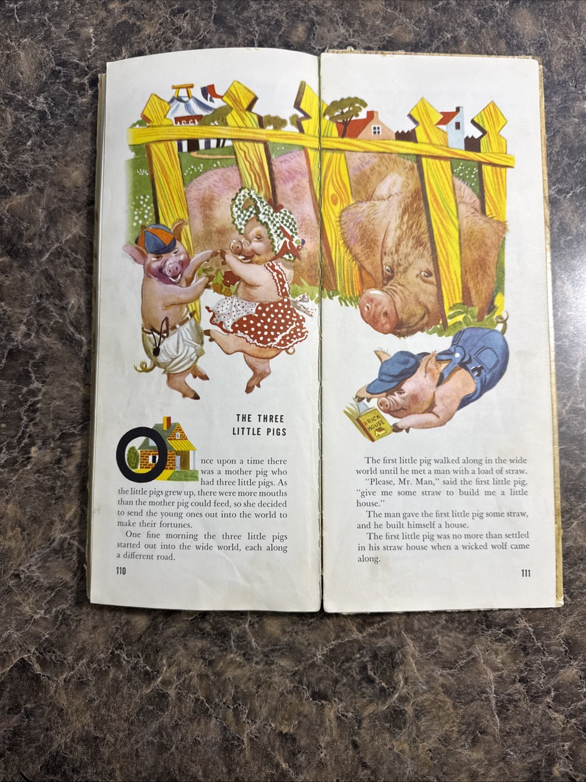The Tall Book of Nursery Tales 1944 Hard Cover Vintage Book 120 Pages Acceptable