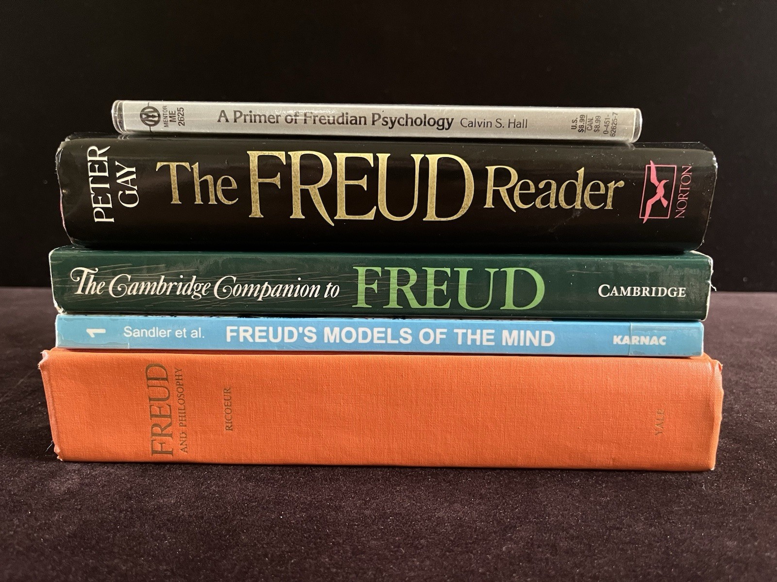 Freud Study LOT Primer, Cambridge Companion, Reader, Models of the Mind, Ricoeur