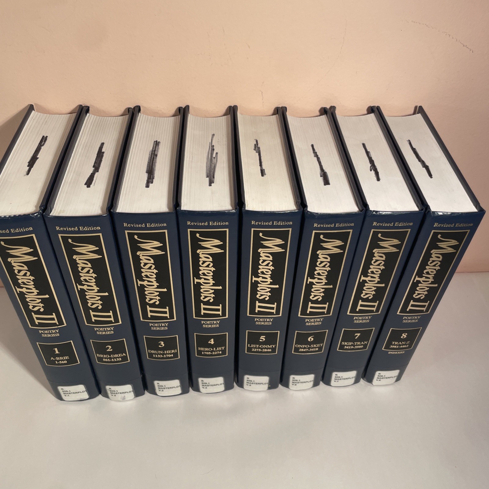 Masterplots 2: Poetry Series – Complete Set of 8 Volumes – Revised Edition