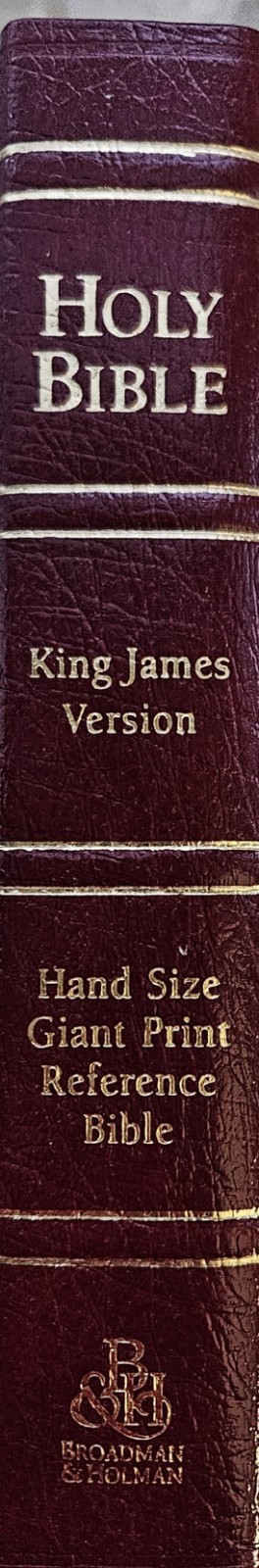 KJV Handi Size Giant Print Reference Bible. Genuine Leather, Like New In Box.