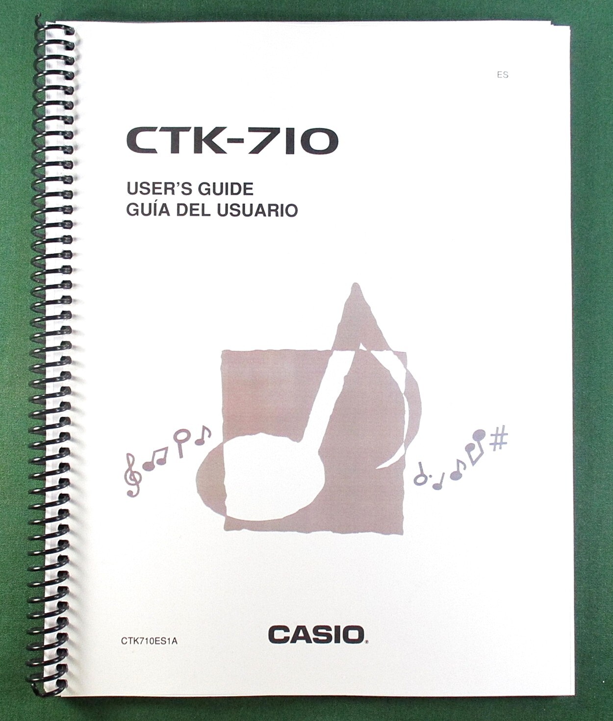 Casio CTK-710 Instruction Manual: 48 Pages Coil Bound & Clear Covers!