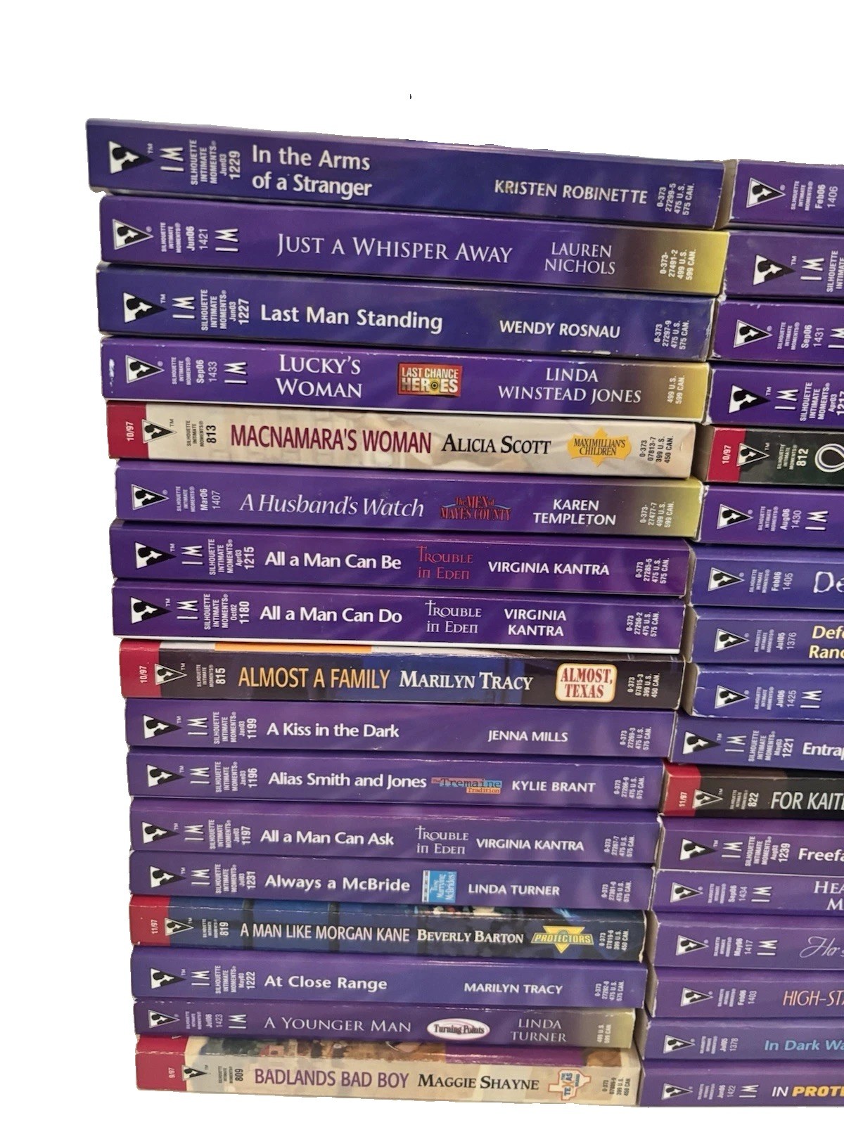 72 Silhouette Desire Intimate Moments Romance Suspense Books Lot VARIOUS Authors