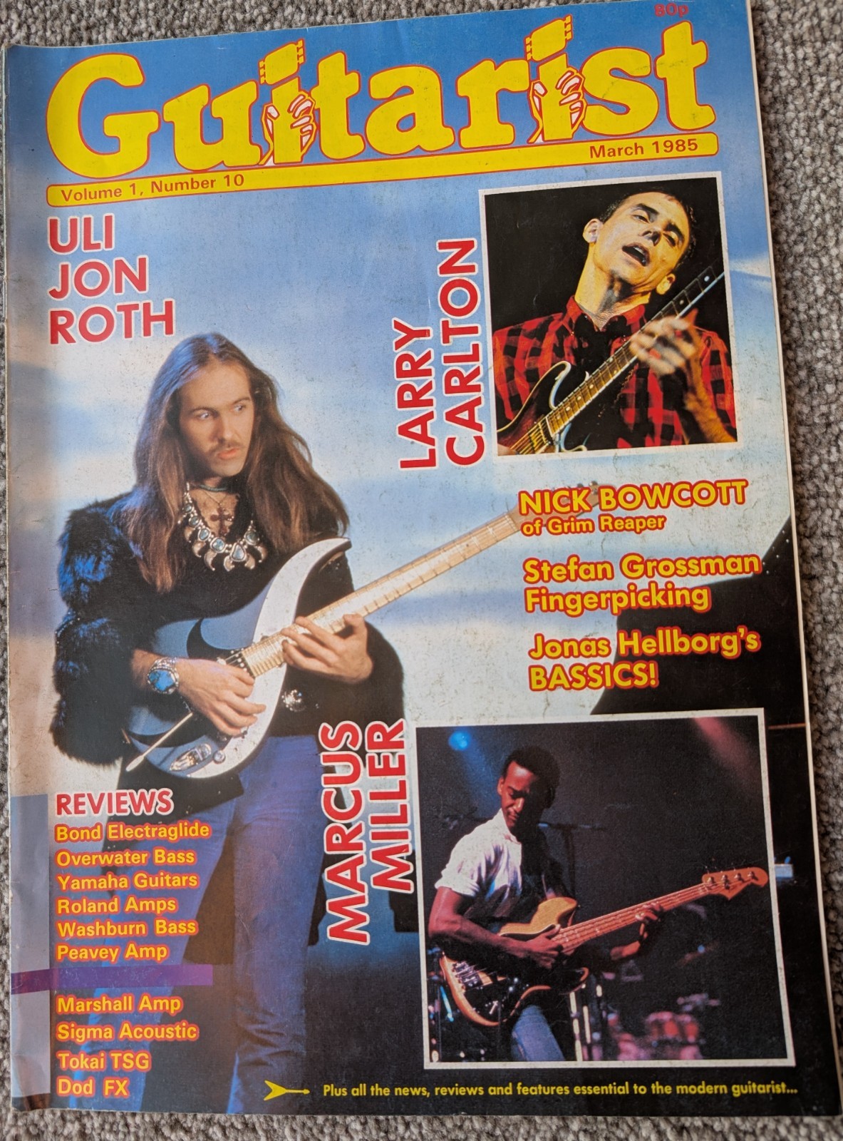 Guitarist Magazine Volume 1 No 10 Uli Roth – Scorpions, Marcus Miller March 1985