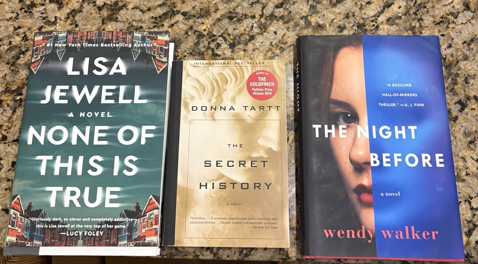 Book Lot: Secret History, None Of This Is True, The Night Before (1st Edition)