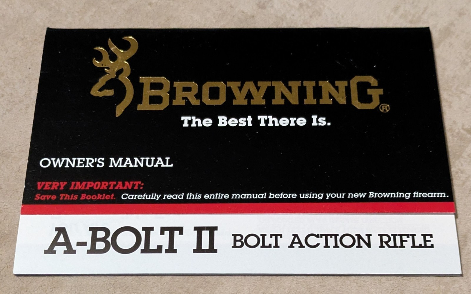 Browning A-Bolt II Bolt Action Rifle Owners Instruction Manual