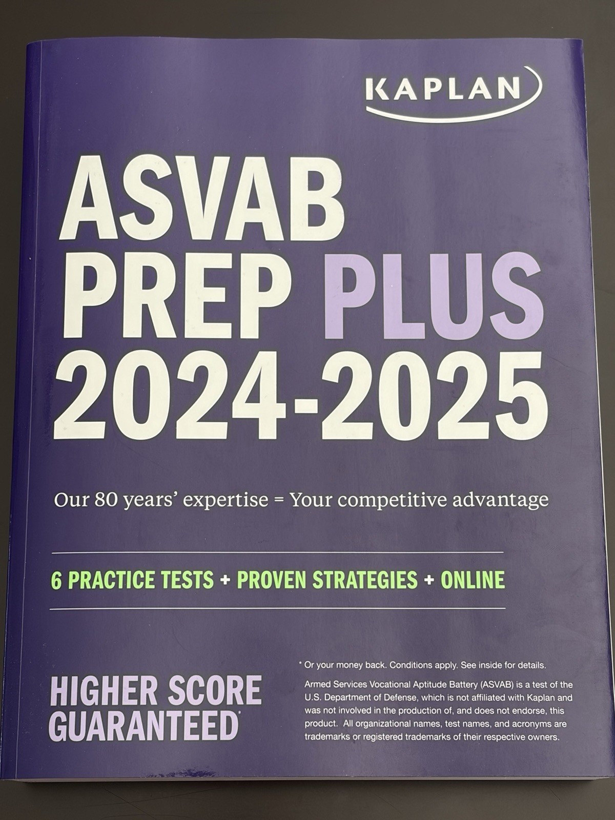 Kaplan Test Prep Ser.: ASVAB Prep Plus 2024-2025: 6 Practice Tests + Proven…