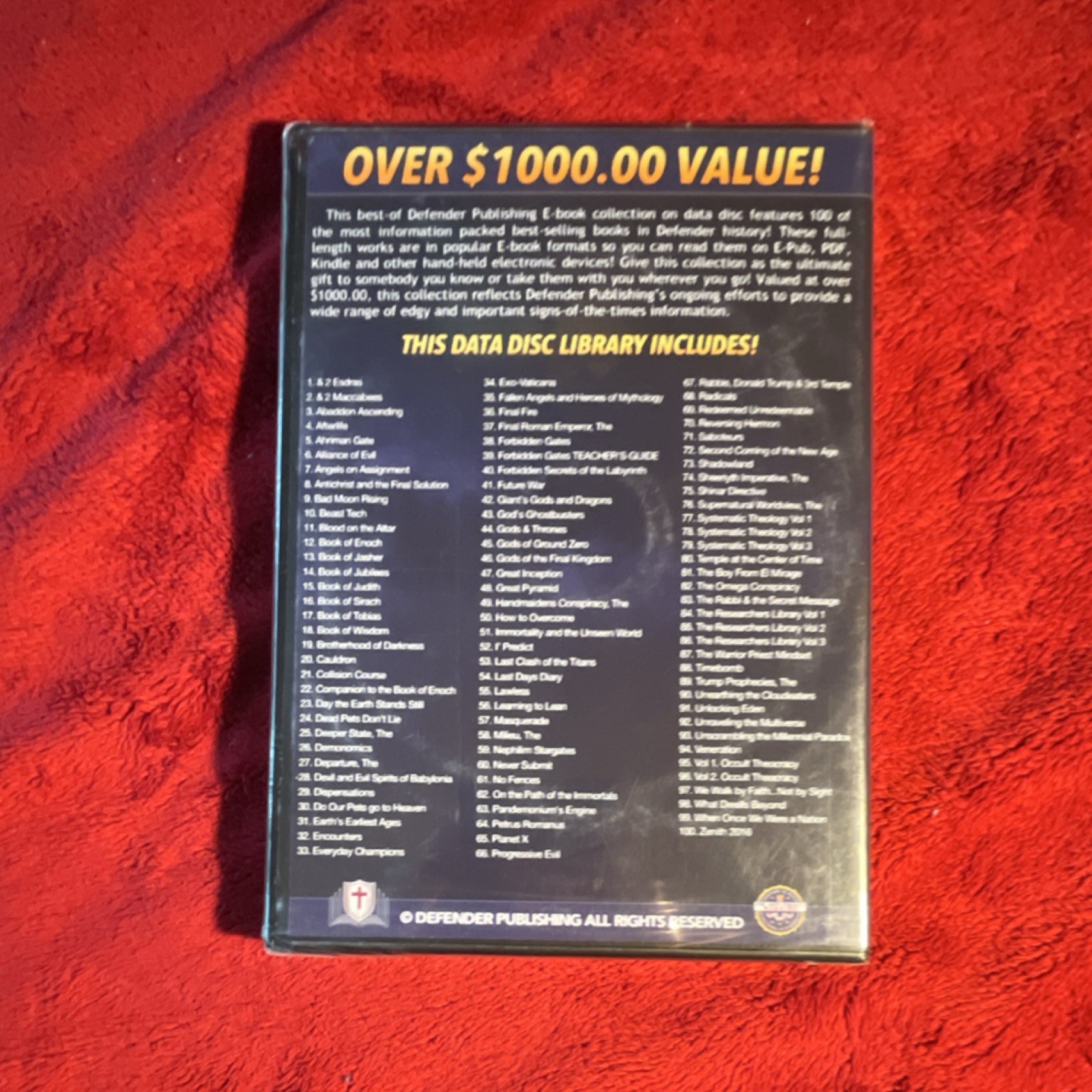 Defender Publishing 100 E-Book Collection DVD