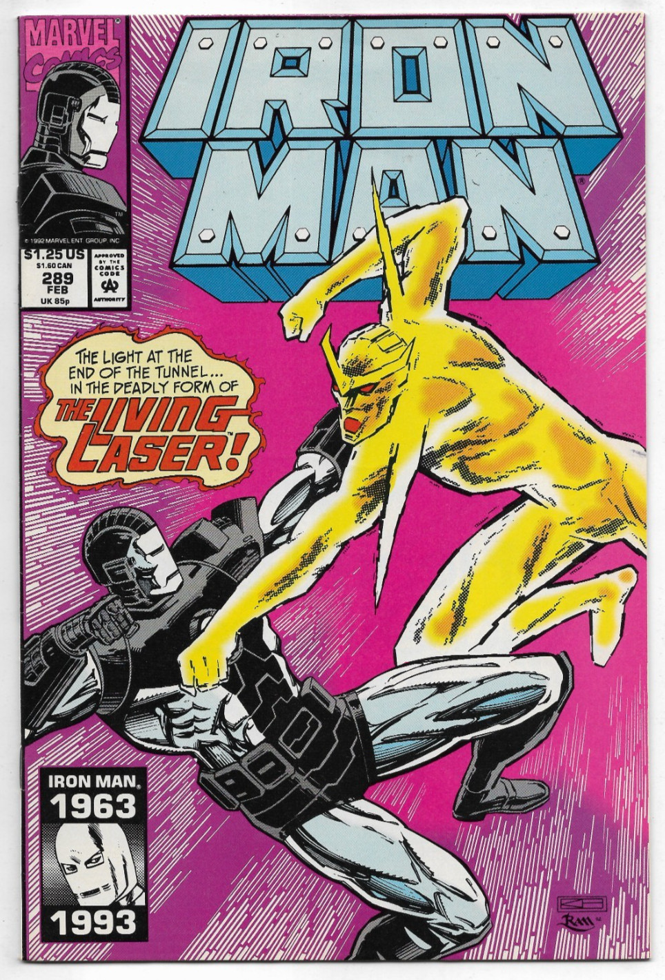 IRON MAN #289 Marvel Comics Len Kaminski Tom Morgan Brad Vacanta 1993 FN/VFN