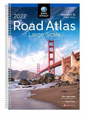 Rand McNally 2022 Large Scale Road Atlas – Spiral-bound, by Rand McNally – Good