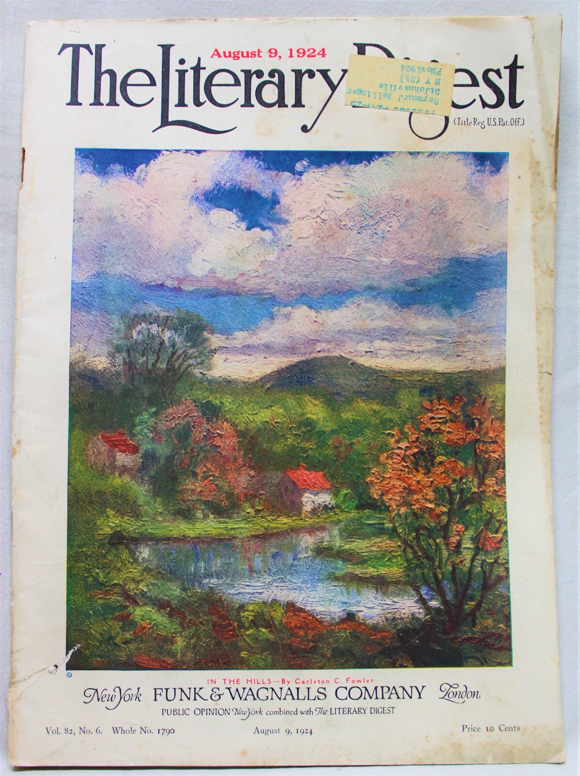 THE LITERARY DIGEST MAGAZINE 9 AUGUST 1924 NEWS GENERAL INTEREST SCIENCE