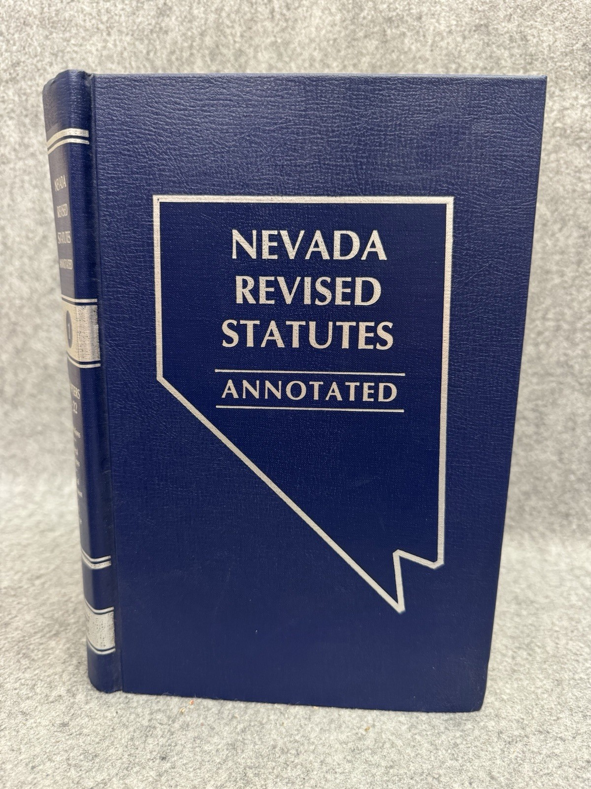Nevada Revised Statutes Annotated Vol 1 1986 Chapters 0-22 Hardcover