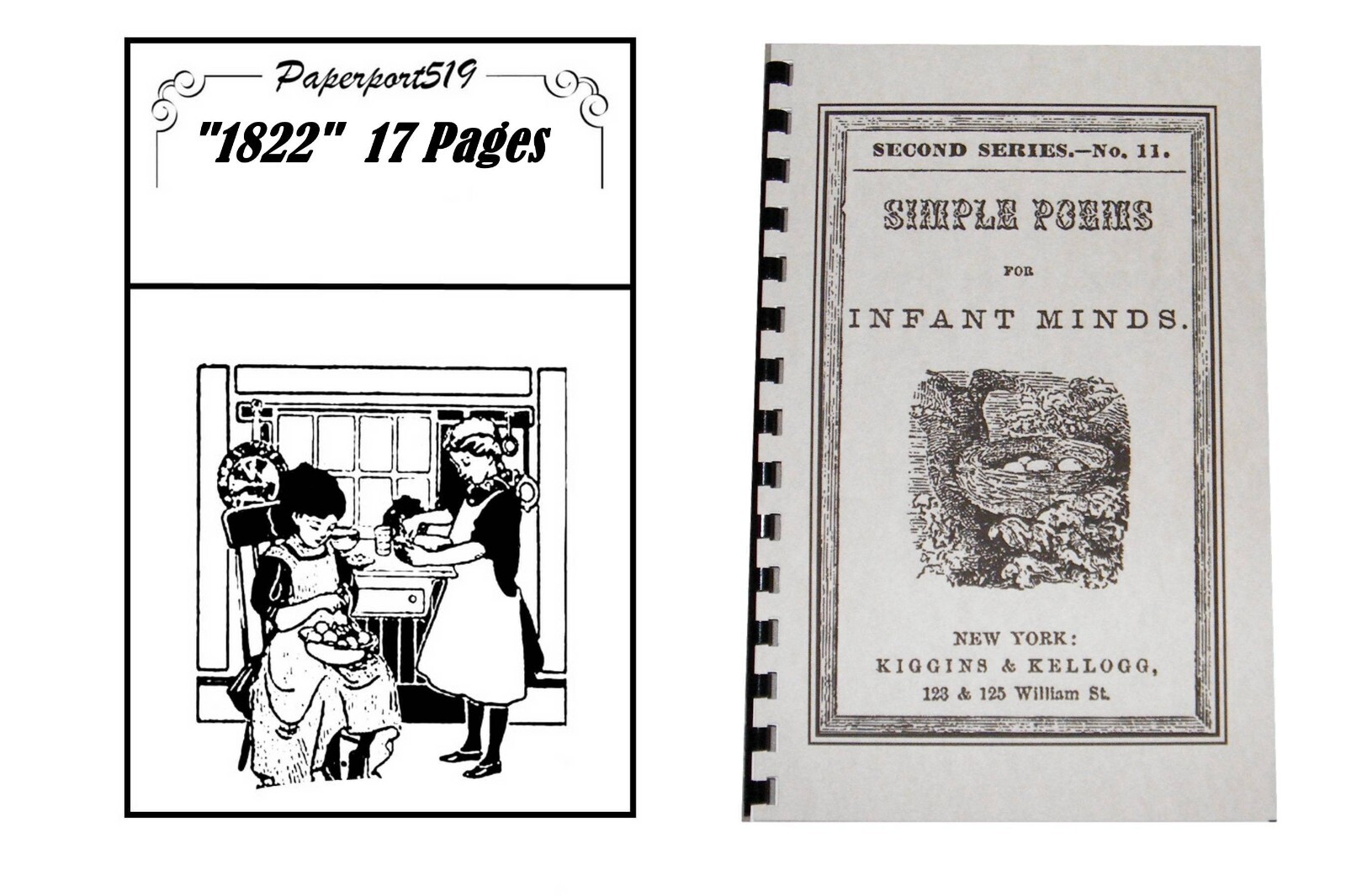 Simple Poems For Infant Minds “1822” 17 Pages