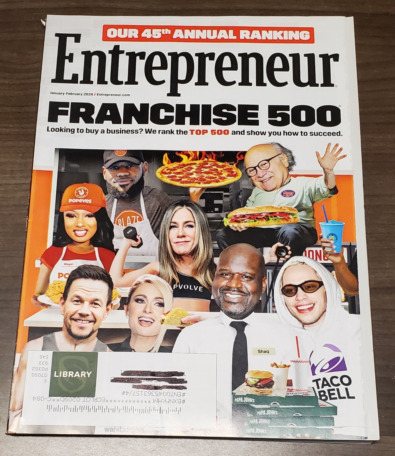 Entrepreneur magazine January February 2024 – Franchise 500 45th Annual Ranking