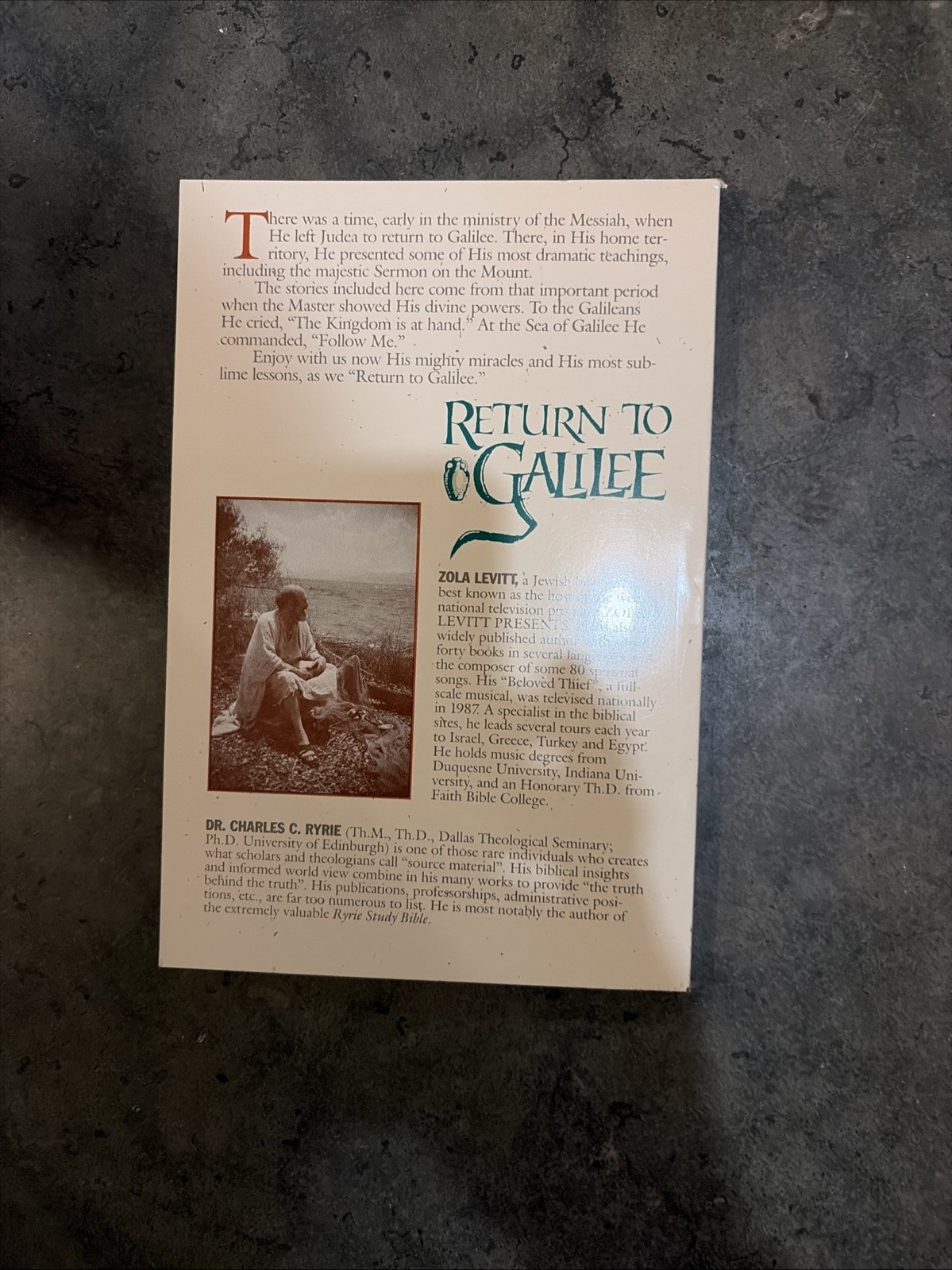 Return to Galilee by Zola Levitt