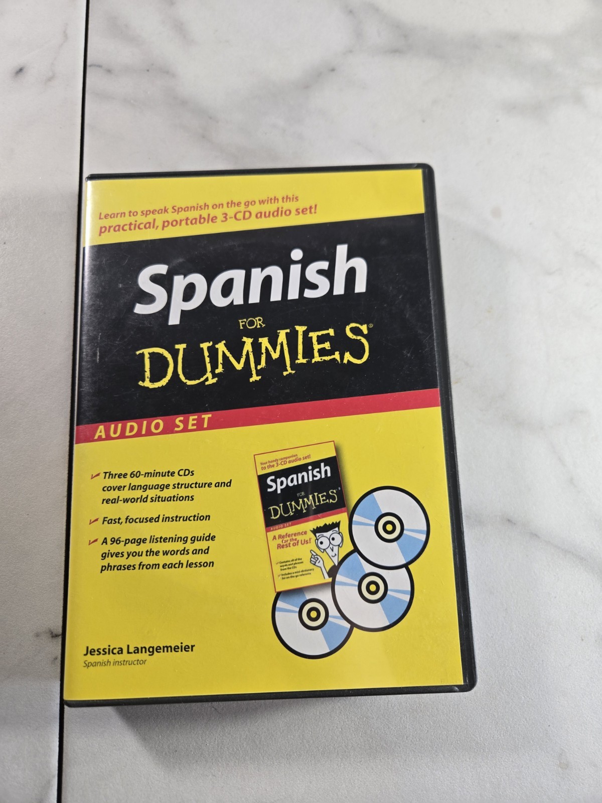 Spanish for Dummies CD Audio Set by Jessica Langemeier (2007, Compact Disc)