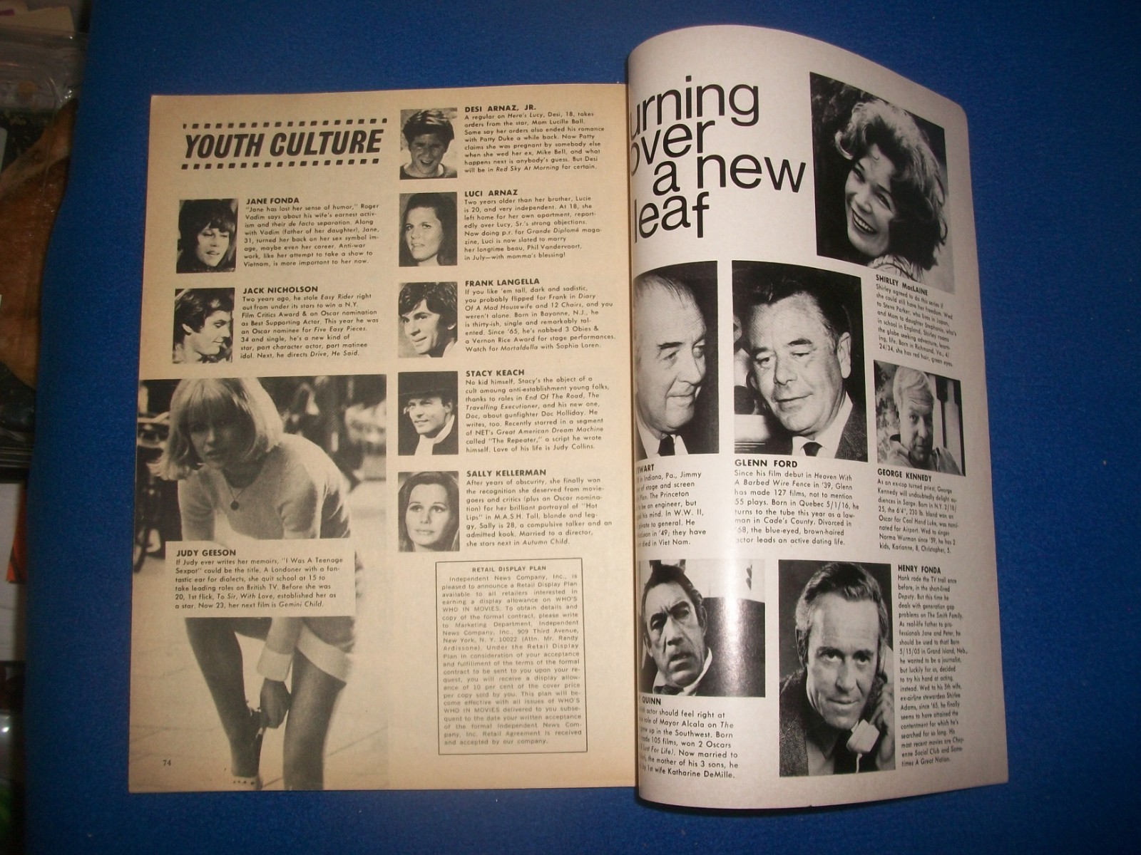 Who’s Who in Movies 5 1971 Carol Burnett Elvis Redford Streisand Partridge Stars