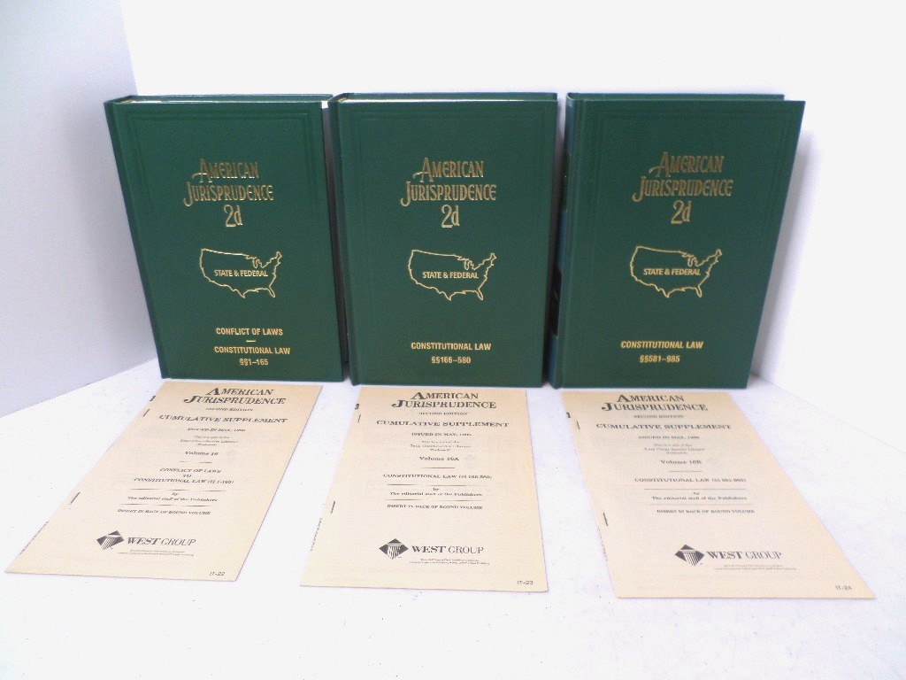 American Jurisprudence 2d 1976 State & Federal 2nd Ed Vol 16 – 16B w/ 1998 Suppl