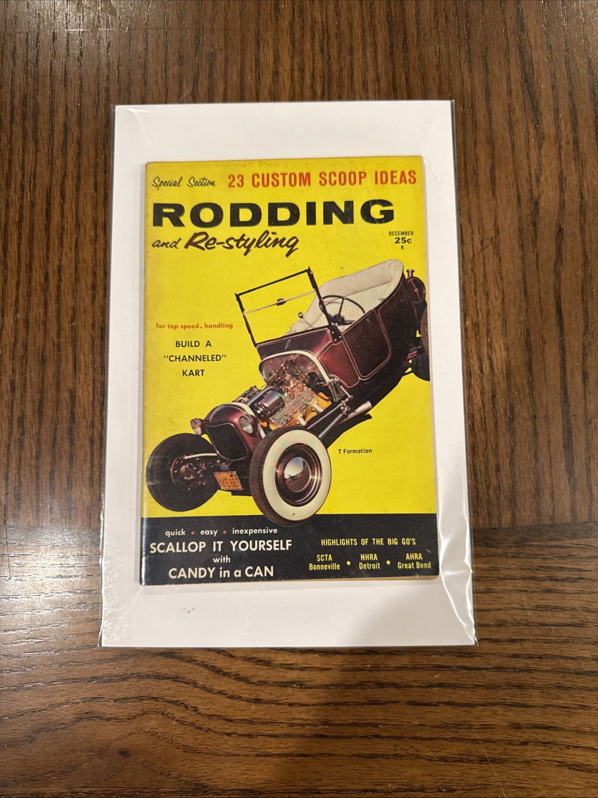 Rodding and Restyling Magazine DECEMBER 1959 Automotive Bagged And Boarded!!