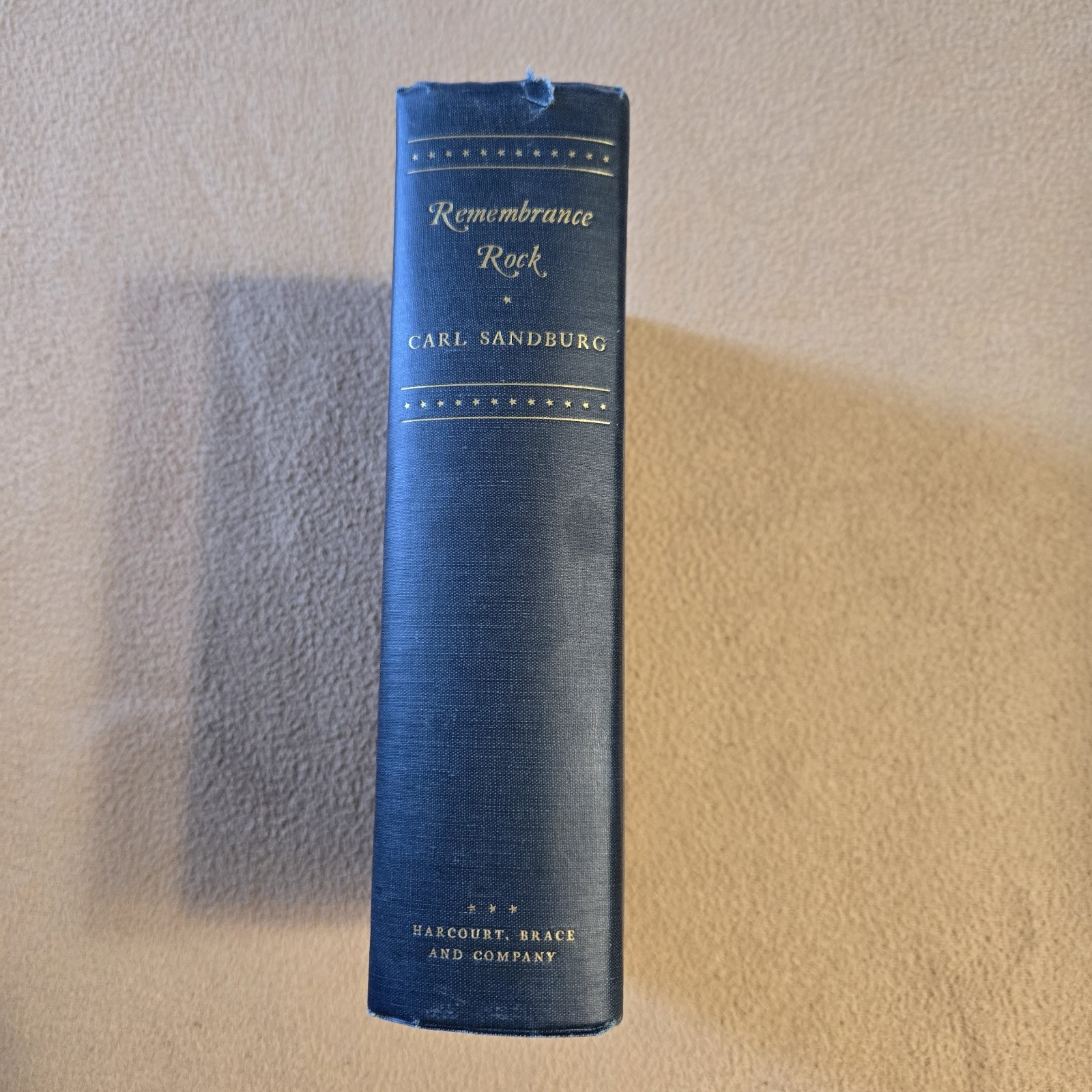 Remembrance Rock, Carl Sandburg, SIGNED, 1st Regular Edition, 1948, Hardcover
