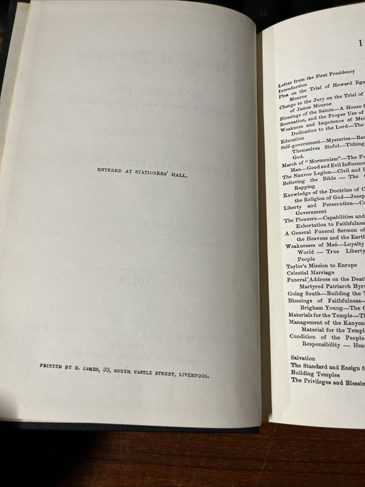 Journal of Discourses – Complete – Mormon Church of Jesus Christ – Brigham Young