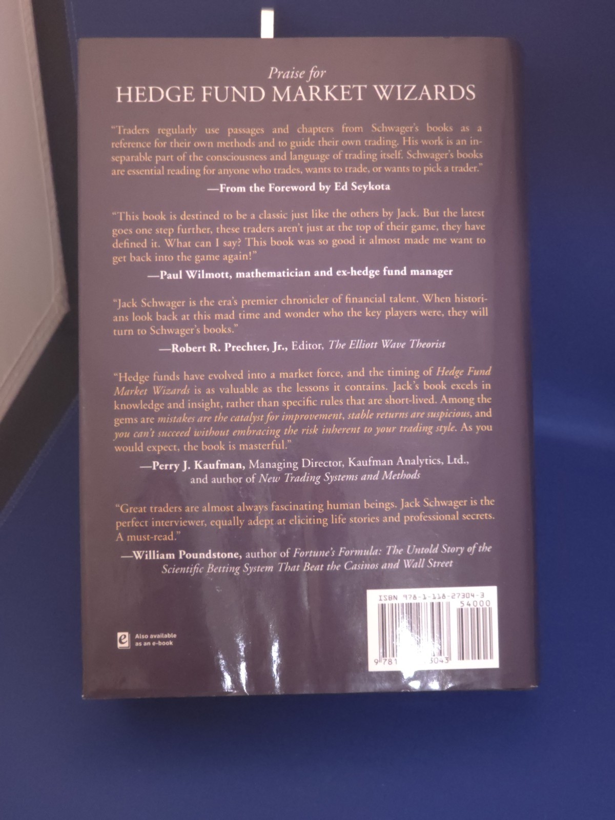 Hedge Fund Market Wizards : How Winning Traders Win by Jack D. Schwager…