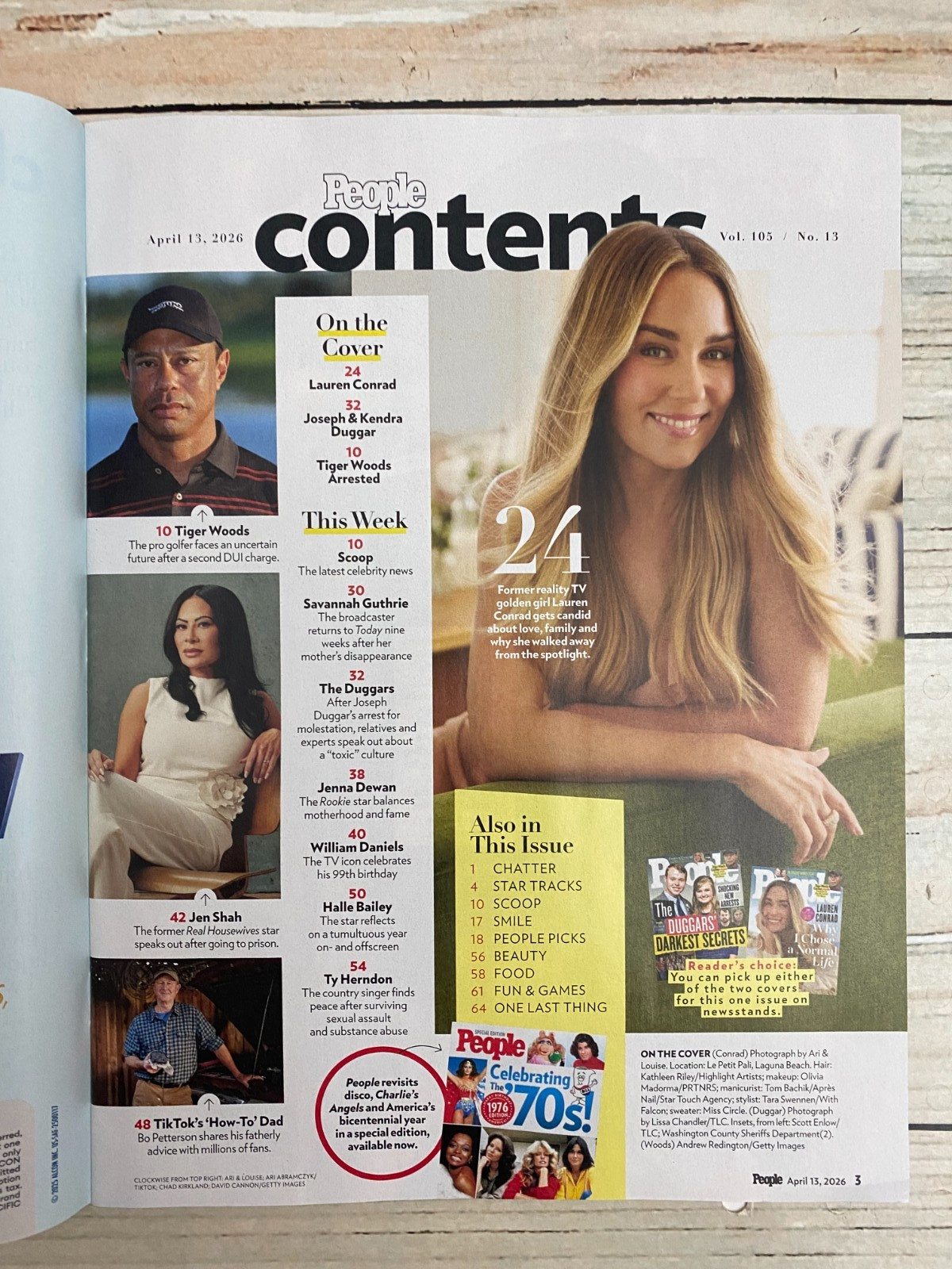 People Exclusive Magazine April 13 / 2026 Tiger Woods – the Duggar’s Secrets