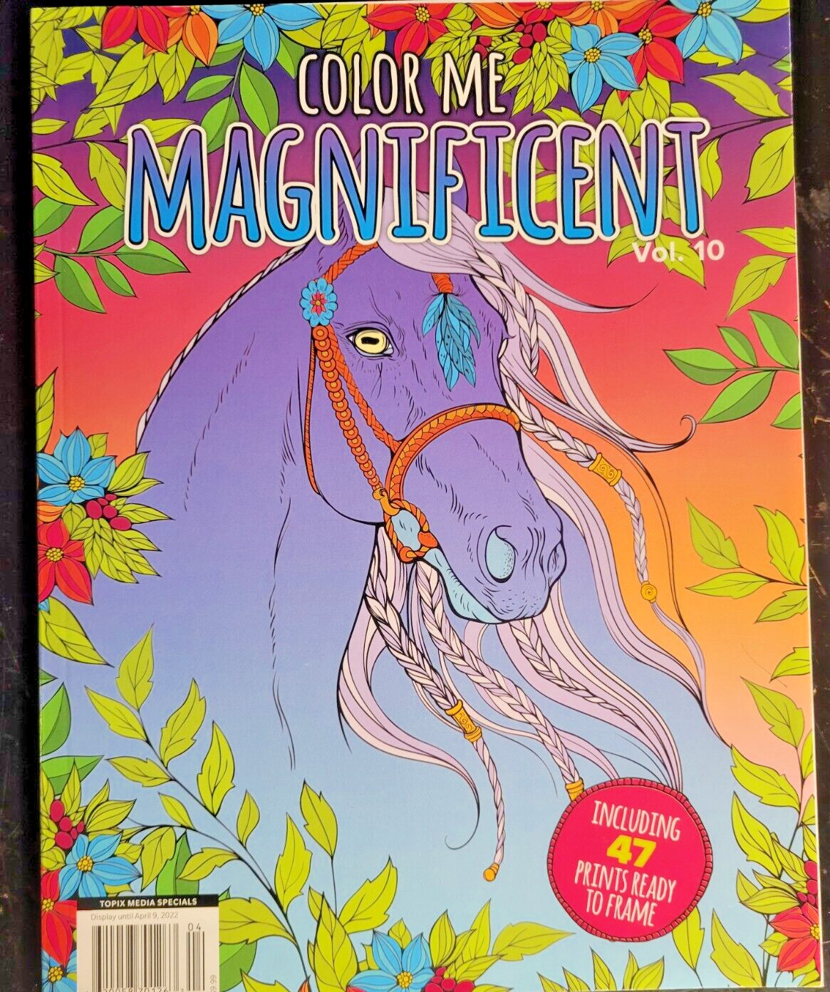 COLOR ME MAGNIFICENT Vol 10 – Adult Coloring Book by TOPIX MEDIA – 47 PRINTS