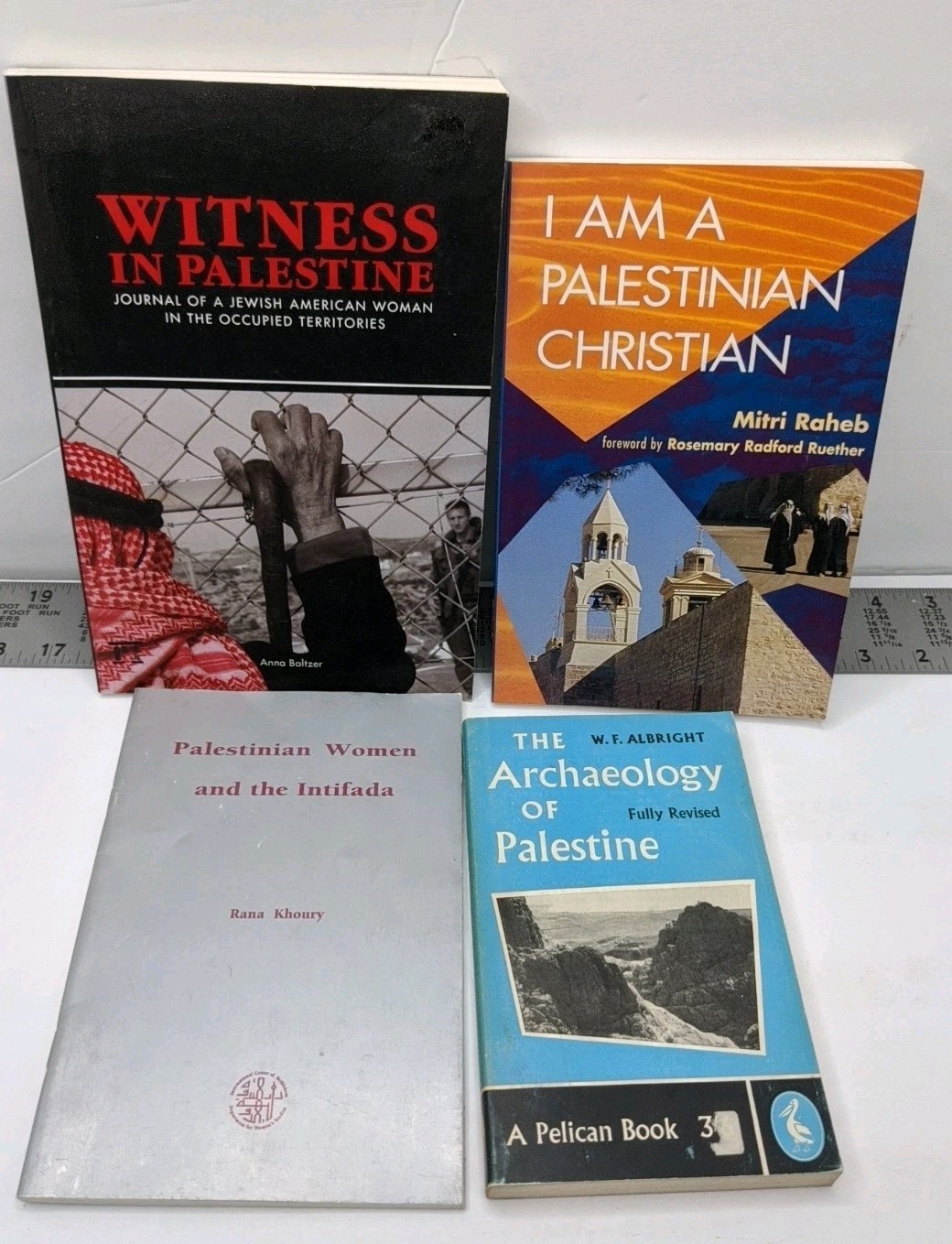 Lot of 4 books Palestinian Women Intifada Palestine Archeology Witness Christian