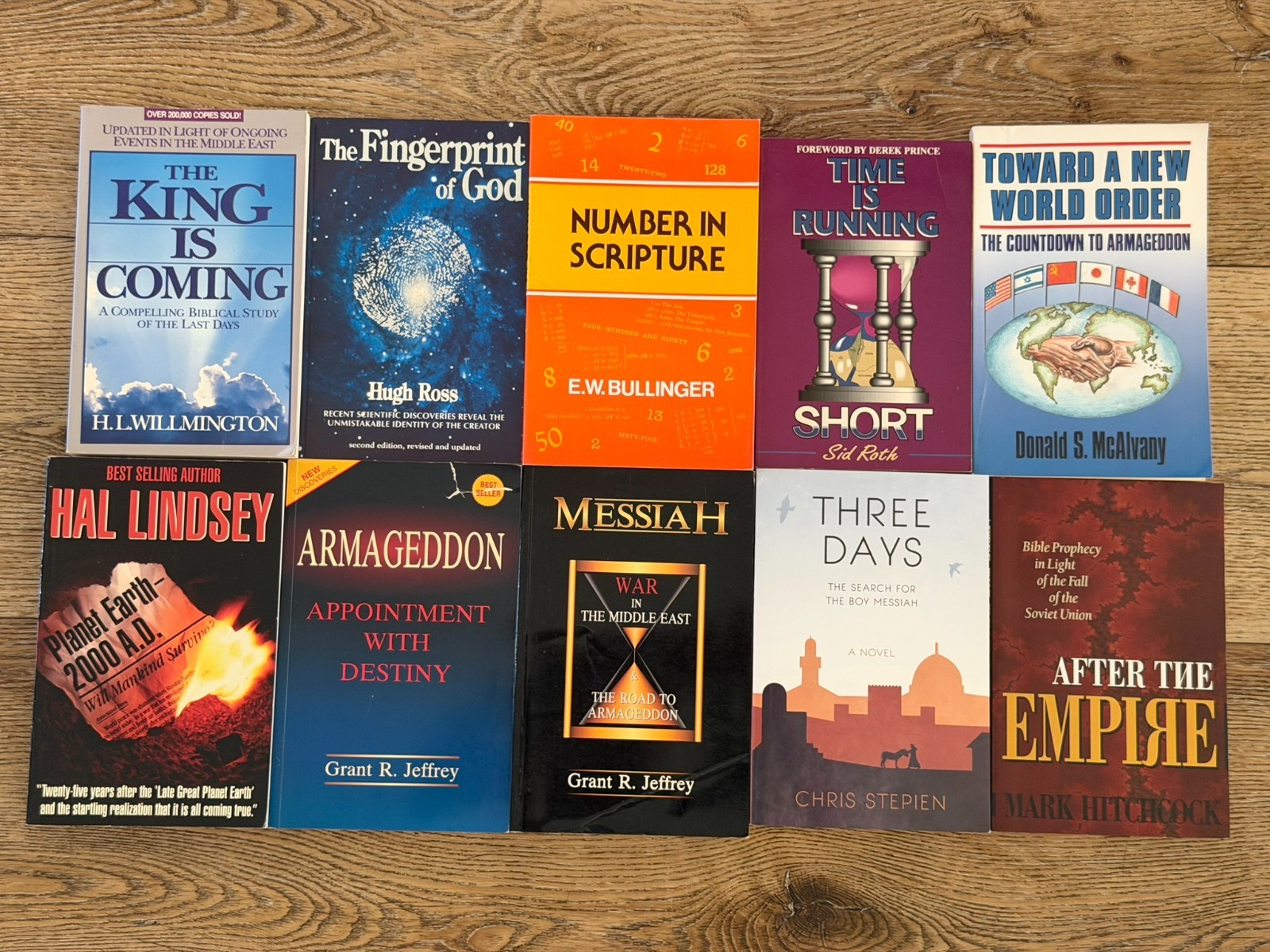Christian Bible Prophecy End Times Book Lot of 10 Hal Lindsey Grant Jeffrey